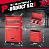 imageGreenvelly Metal Tool Chest8Drawer Rolling Tool Chest with WheelsTool Cabinet with Wheels2 in 1 Detachable Tool CabinetLiners and Locking System for Warehouse GarageWorkshopPurpleRed