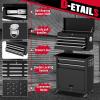 imageGreenvelly Metal Tool Chest8Drawer Rolling Tool Chest with WheelsTool Cabinet with Wheels2 in 1 Detachable Tool CabinetLiners and Locking System for Warehouse GarageWorkshopPurpleBlack