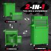 imageGreenvelly Metal Tool Chest8Drawer Rolling Tool Chest with WheelsTool Cabinet with Wheels2 in 1 Detachable Tool CabinetLiners and Locking System for Warehouse GarageWorkshopPurpleGreen
