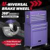 imageGreenvelly Metal Tool Chest8Drawer Rolling Tool Chest with WheelsTool Cabinet with Wheels2 in 1 Detachable Tool CabinetLiners and Locking System for Warehouse GarageWorkshopPurplePurple