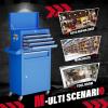 imageGreenvelly Metal Tool Chest8Drawer Rolling Tool Chest with WheelsTool Cabinet with Wheels2 in 1 Detachable Tool CabinetLiners and Locking System for Warehouse GarageWorkshopPurpleBlue