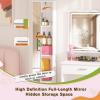 imageGreenvelly Vanity Desk with Mirrors and LightsWhite Vanity with Lighted Mirror and ChairMakeup Dressing Table with Drawers for WomenGirlBedroom