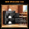 imageGreenvelly White Metal Storage Cabinet 72quot Steel Locking Cabinet with Doors and 4 Adjustable Shelves Tall Tool Storage for Home Office Metal Classroom Cabinet for GarageBlack