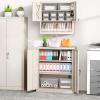 imageGreenvelly White Metal Storage Cabinet 72quot Steel Locking Cabinet with Doors and 4 Adjustable Shelves Tall Tool Storage for Home Office Metal Classroom Cabinet for GarageGrey