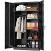 imageGreenvelly White Metal Storage Cabinet 72quot Steel Locking Cabinet with Doors and 4 Adjustable Shelves Tall Tool Storage for Home Office Metal Classroom Cabinet for GarageBlack