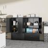 imageGreenvelly White Metal Storage Cabinet 72quot Steel Locking Cabinet with Doors and 4 Adjustable Shelves Tall Tool Storage for Home Office Metal Classroom Cabinet for GarageBlack