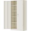 imageGreenvelly White Metal Storage Cabinet 72quot Steel Locking Cabinet with Doors and 4 Adjustable Shelves Tall Tool Storage for Home Office Metal Classroom Cabinet for GarageGrey