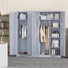 imageGreenvelly White Metal Storage Cabinet 72quot Steel Locking Cabinet with Doors and 4 Adjustable Shelves Tall Tool Storage for Home Office Metal Classroom Cabinet for GarageDark Grey