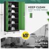 imageGreenvelly White Metal Storage Cabinet 72quot Steel Locking Cabinet with Doors and 4 Adjustable Shelves Tall Tool Storage for Home Office Metal Classroom Cabinet for GarageBlack Green