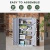 imageGreenvelly White Metal Storage Cabinet for Garage 72 Steel Locking Cabinet with Doors and 4 Shelves Tall Tool Organizer for Garage Systems Lockable File Storage for Home Office ClassroomDark Grey