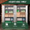 imageGreenvelly White Metal Storage Cabinet for Garage 72 Steel Locking Cabinet with Doors and 4 Shelves Tall Tool Organizer for Garage Systems Lockable File Storage for Home Office ClassroomGrey White