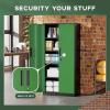 imageGreenvelly White Metal Storage Cabinet for Garage 72 Steel Locking Cabinet with Doors and 4 Shelves Tall Tool Organizer for Garage Systems Lockable File Storage for Home Office ClassroomBlack Green