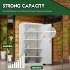 imageGreenvelly White Metal Storage Cabinet for Garage 72 Steel Locking Cabinet with Doors and 4 Shelves Tall Tool Organizer for Garage Systems Lockable File Storage for Home Office ClassroomWhite