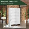 imageGreenvelly White Metal Storage Cabinet for Garage 72 Steel Locking Cabinet with Doors and 4 Shelves Tall Tool Organizer for Garage Systems Lockable File Storage for Home Office ClassroomWhite