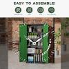 imageGreenvelly White Metal Storage Cabinet for Garage 72 Steel Locking Cabinet with Doors and 4 Shelves Tall Tool Organizer for Garage Systems Lockable File Storage for Home Office ClassroomBlack Green
