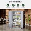 imageGreenvelly White Metal Storage Cabinet for Garage 72 Steel Locking Cabinet with Doors and 4 Shelves Tall Tool Organizer for Garage Systems Lockable File Storage for Home Office ClassroomDark Grey