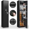 imageGreenvelly 10 Gun Safe for Rifles and PistolsGun Cabinet with Password Lock for HomeOfficeBedroom1014GunsAssembly RequiredBlack