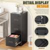 imageGreenvelly 4 Drawer File Cabinet with Lock Metal Filing Cabinet for Home Office Locking Vertical File Cabinet 18quot D File Cabinets for Home Office Easy Assemble WhiteBlack