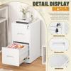 imageGreenvelly 4 Drawer File Cabinet with Lock Metal Filing Cabinet for Home Office Locking Vertical File Cabinet 18quot D File Cabinets for Home Office Easy Assemble WhiteWhite