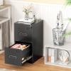 imageGreenvelly 4 Drawer File Cabinet with Lock Metal Filing Cabinet for Home Office Locking Vertical File Cabinet 18quot D File Cabinets for Home Office Easy Assemble WhiteBlack