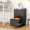 imageGreenvelly 4 Drawer File Cabinet with Lock Metal Filing Cabinet for Home Office Locking Vertical File Cabinet 18quot D File Cabinets for Home Office Easy Assemble WhiteBlack