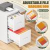 imageGreenvelly 4 Drawer File Cabinet with Lock Metal Filing Cabinet for Home Office Locking Vertical File Cabinet 18quot D File Cabinets for Home Office Easy Assemble WhiteWhite