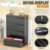 imageGreenvelly Lateral File Cabinet 4 Drawer