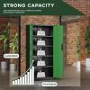 imageGreenvelly Metal Garage Storage Cabinet 72 Lockable Storage Cabinet with Adjustable Shelves Steel Tool Organizer for Home Office Garage School Classroom36quot W x 18quot DBlack Green