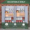 imageGreenvelly Metal Garage Storage Cabinet 72 Lockable Storage Cabinet with Adjustable Shelves Steel Tool Organizer for Home Office Garage School Classroom36quot W x 18quot DDark Grey
