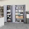 imageGreenvelly Metal Garage Storage Cabinet 72 Lockable Storage Cabinet with Adjustable Shelves Steel Tool Organizer for Home Office Garage School Classroom36quot W x 18quot DDark Grey