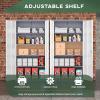 imageGreenvelly Metal Garage Storage Cabinet 72 Lockable Storage Cabinet with Adjustable Shelves Steel Tool Organizer for Home Office Garage School Classroom36quot W x 18quot DGrey White