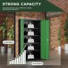 imageGreenvelly Metal Garage Storage Cabinet 72 Lockable Storage Cabinet with Adjustable Shelves Steel Tool Organizer for Home Office Garage School Classroom36quot W x 18quot DBlack Green