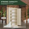imageGreenvelly Metal Garage Storage Cabinet 72 Lockable Storage Cabinet with Adjustable Shelves Steel Tool Organizer for Home Office Garage School Classroom36quot W x 18quot DGrey