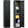 imageGreenvelly Metal Locker 72quot Metal Lockers for Employees with Locking Doors Lockable Steel Locker Storage for Office School Gym Home BlackBlack