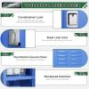 imageGreenvelly Metal Locker 72quot Metal Lockers for Employees with Locking Doors Lockable Steel Locker Storage for Office School Gym Home BlackBlue