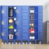 imageGreenvelly Metal Locker 72quot Metal Lockers for Employees with Locking Doors Lockable Steel Locker Storage for Office School Gym Home BlackBlue