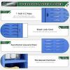 imageGreenvelly Metal Locker 72quot Metal Lockers for Employees with Locking Doors Lockable Steel Locker Storage for Office School Gym Home BlackBlue
