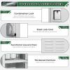 imageGreenvelly Metal Locker 72quot Metal Lockers for Employees with Locking Doors Lockable Steel Locker Storage for Office School Gym Home BlackGrey
