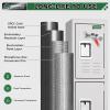 imageGreenvelly Metal Locker 72quot Metal Lockers for Employees with Locking Doors Lockable Steel Locker Storage for Office School Gym Home BlackGrey