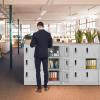 imageGreenvelly Metal Locker 72quot Metal Lockers for Employees with Locking Doors Lockable Steel Locker Storage for Office School Gym Home BlackGrey