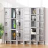 imageGreenvelly Metal Locker 72quot Metal Lockers for Employees with Locking Doors Lockable Steel Locker Storage for Office School Gym Home BlackGrey