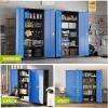 imageGreenvelly Metal Pantry Cabinet 63Tall Black Kitchen Pantry Storage Cabinets with 2 Lock Doors and 4 Adjustable Shelves for Home Office Dinning RoomGarageBlack Blue