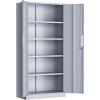 imageGreenvelly Metal Pantry Cabinet 63Tall Black Kitchen Pantry Storage Cabinets with 2 Lock Doors and 4 Adjustable Shelves for Home Office Dinning RoomGarageDark Grey