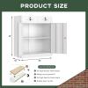 imageGreenvelly Metal Storage Cabinet 36quot H Locking Metal Garage Storage Cabinet with 2 Drawers and Adjustable Shelf Lockable Steel Cabinets for Office Garage Home BlackWhite