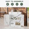 imageGreenvelly Metal Storage Cabinet 36quot H Locking Metal Garage Storage Cabinet with 2 Drawers and Adjustable Shelf Lockable Steel Cabinets for Office Garage Home WhiteWhite