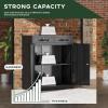 imageGreenvelly Metal Storage Cabinet for Office Garage Home