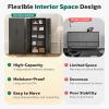 imageGreenvelly Metal Storage Cabinet with 2 Drawers36quot Black Lockable Metal Cabinets with Doors and Shelves Steel File Cabinet with Lock for Home Office Garage School ApartmentWarehouseBlack