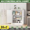 imageGreenvelly Metal Storage Cabinet with 2 Drawers36quot Black Lockable Metal Cabinets with Doors and Shelves Steel File Cabinet with Lock for Home Office Garage School ApartmentWarehouseWhite