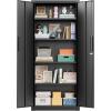 imageGreenvelly Metal Storage Cabinet with 2 Drawers36quot Black Lockable Metal Cabinets with Doors and Shelves Steel File Cabinet with Lock for Home Office Garage School ApartmentWarehouseBlack