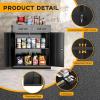 imageGreenvelly Metal Storage Cabinet with 2 Drawers36quot Black Lockable Metal Cabinets with Doors and Shelves Steel File Cabinet with Lock for Home Office Garage School ApartmentWarehouseBlack